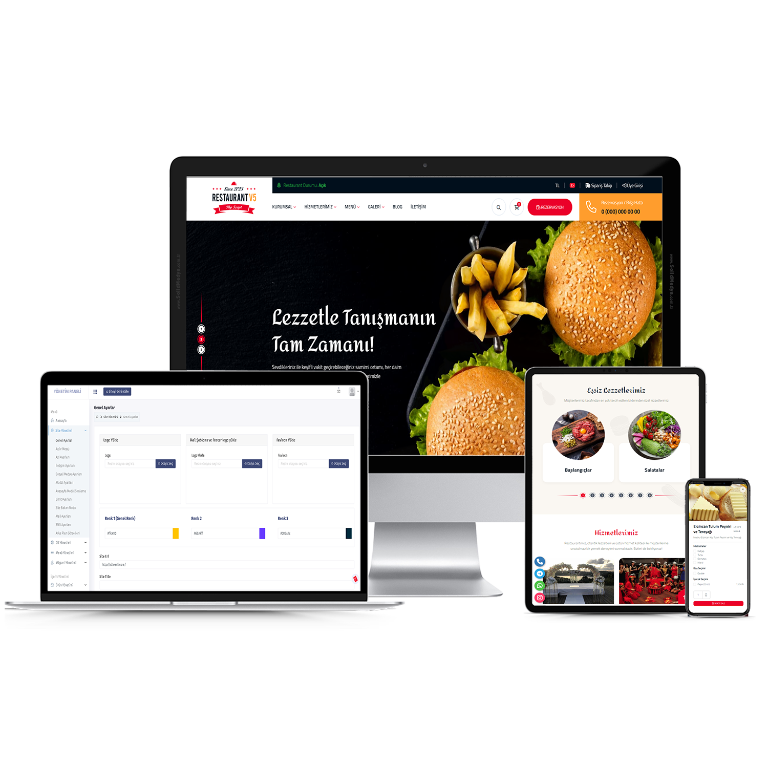 Cafe V5 Web Site Teması