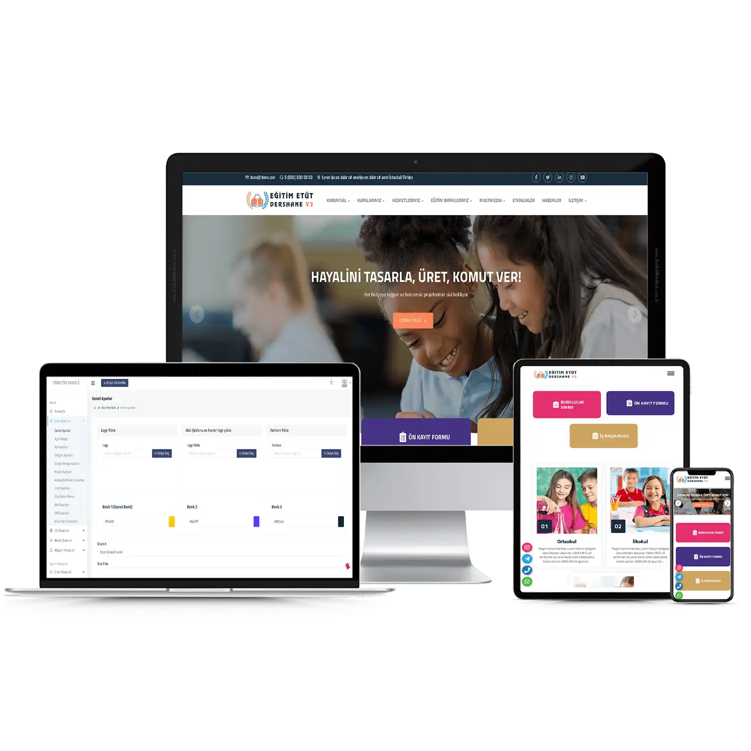 Eğitim Sitesi V3 Web Site Teması