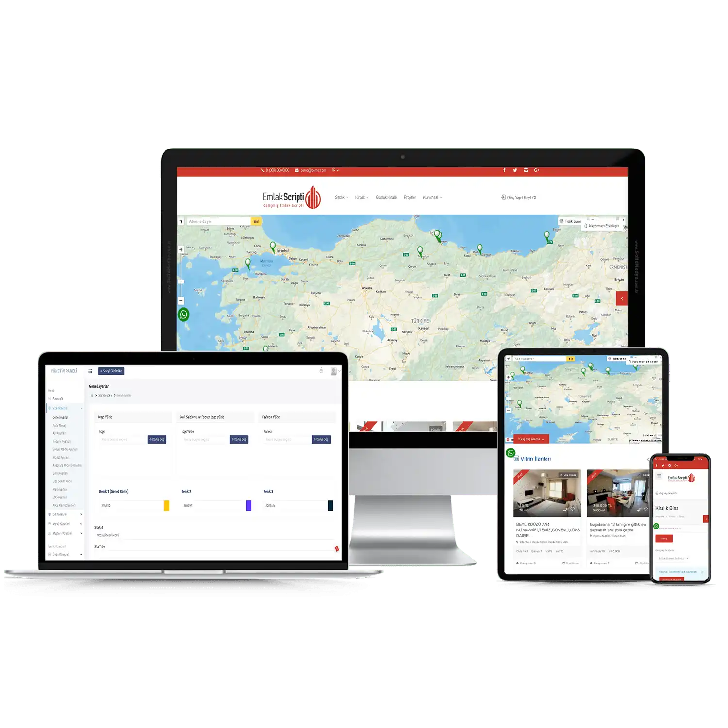 Emlak Sitesi V3 Web Site Teması