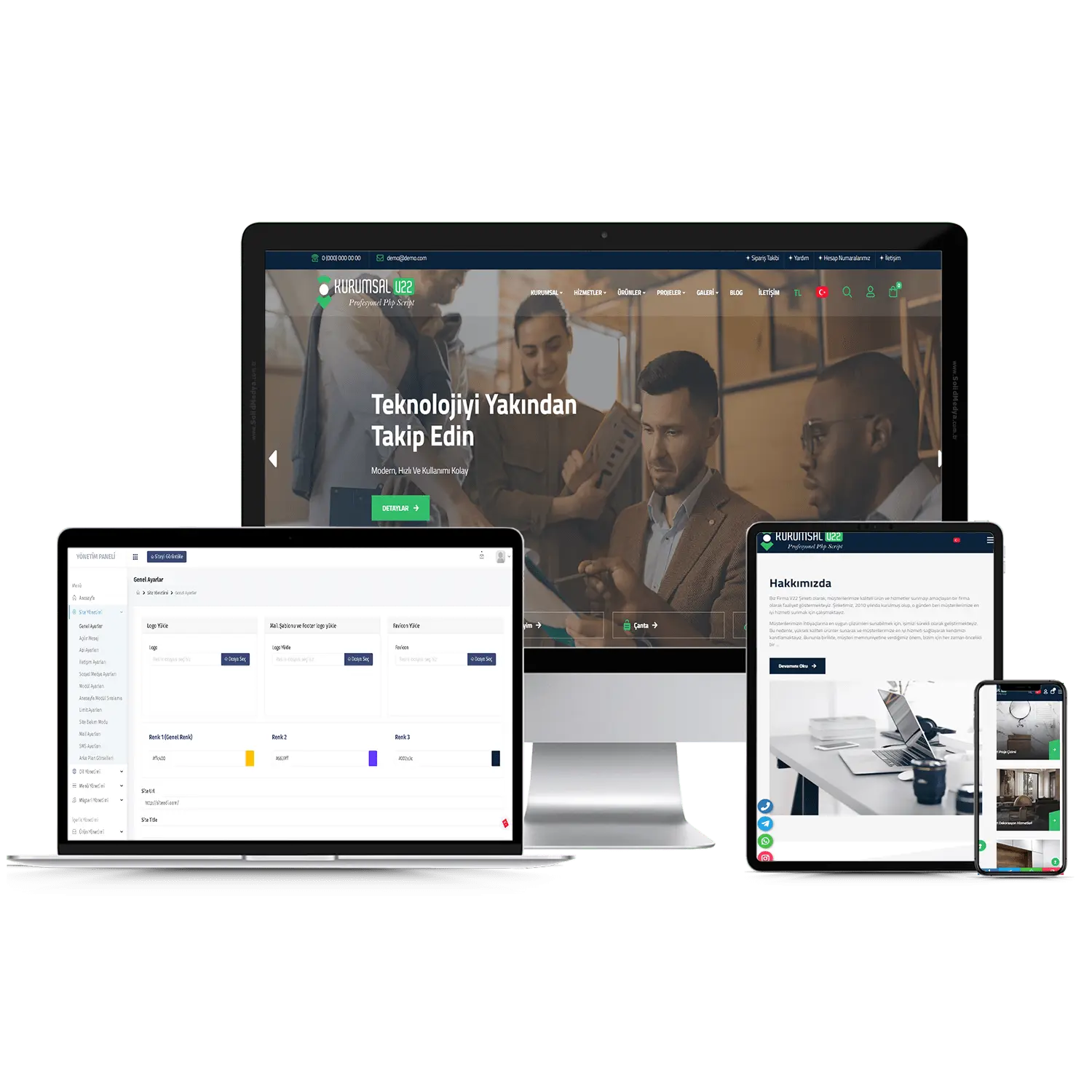 Kurumsal Firma V22 Web Site Teması