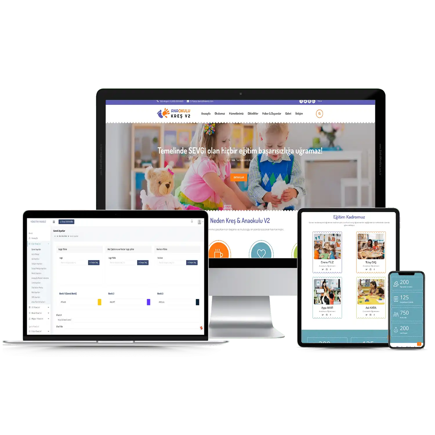 Anaokulu Sitesi V2 Web Site Teması