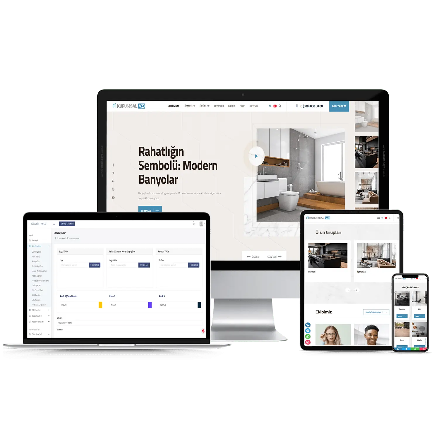 Kurumsal Firma V23 Web Site Teması