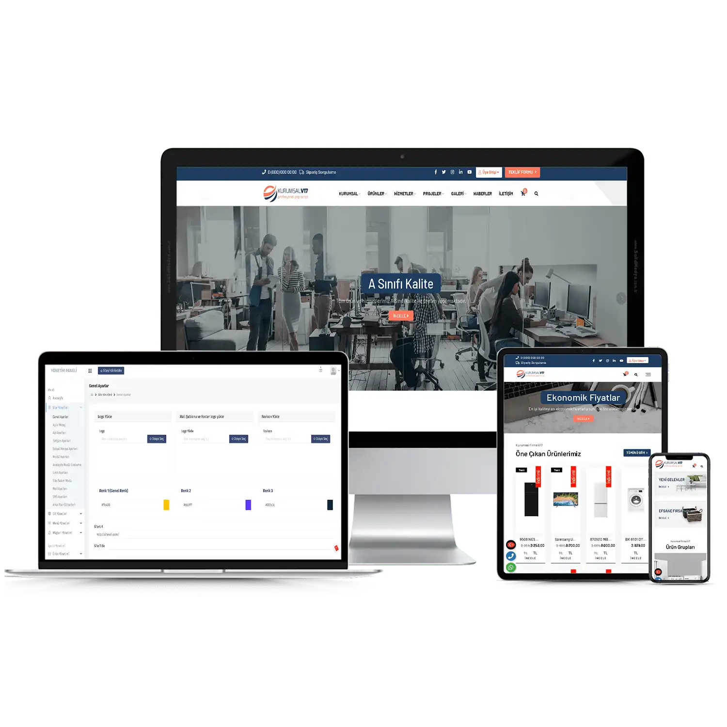 Kurumsal Firma V17 Web Site Teması