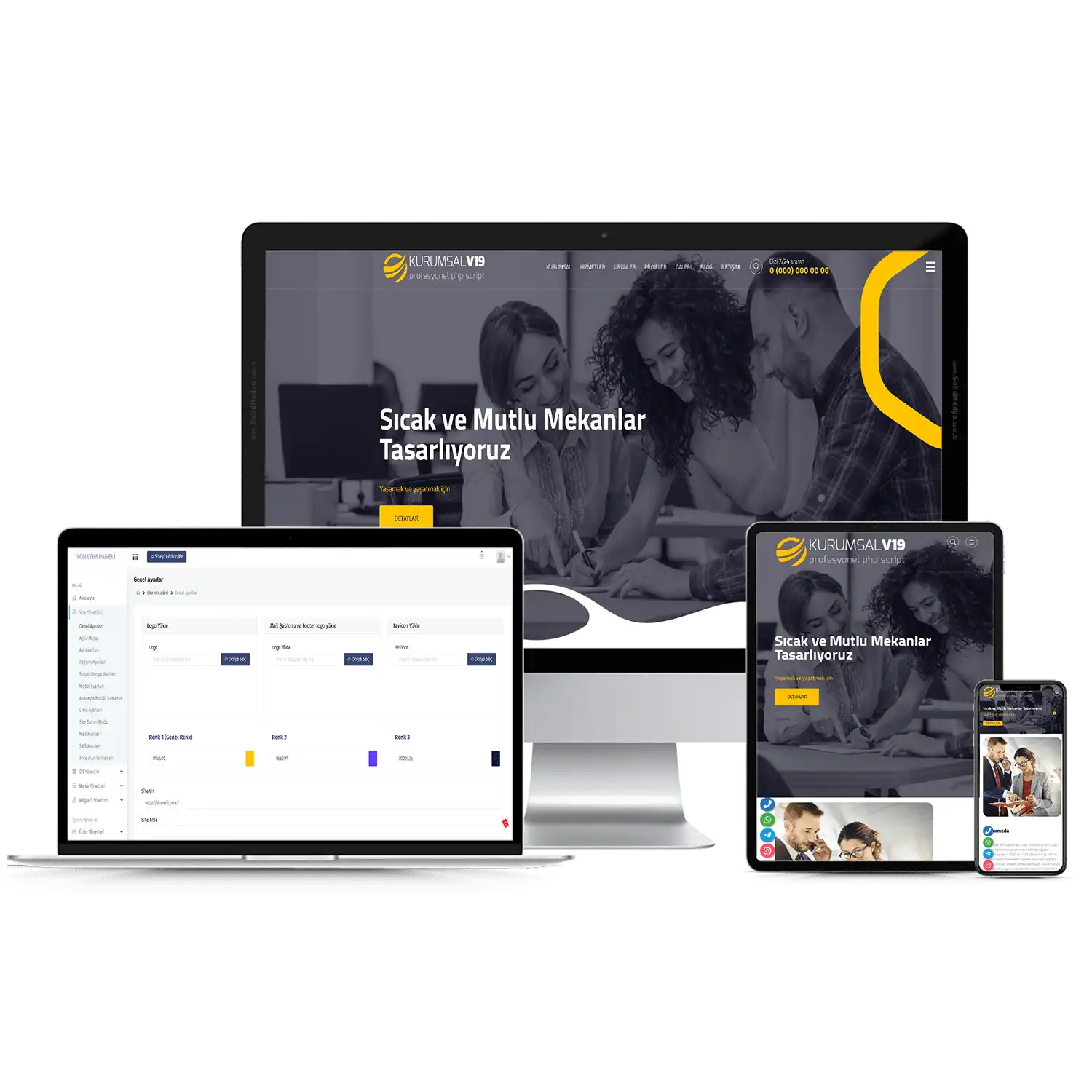 Kurumsal Firma V19 Web Site Teması