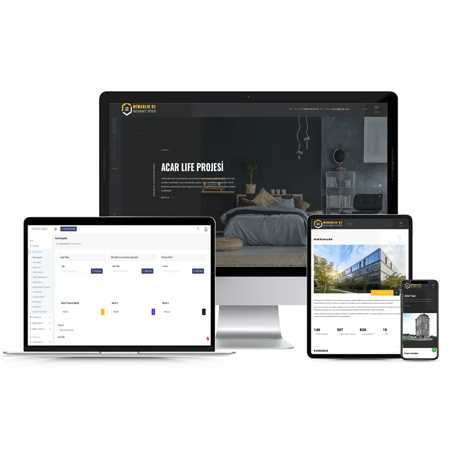 Mimarlık Sitesi V2 Web Site Teması