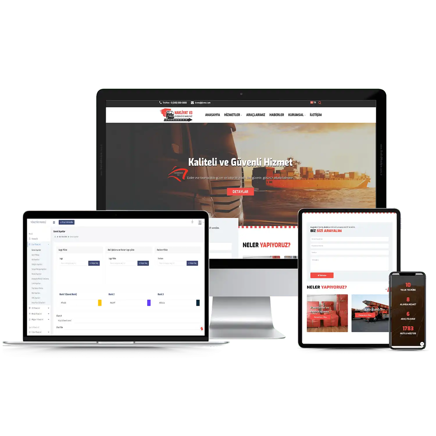 Nakliyat Sitesi V3 Web Site Teması