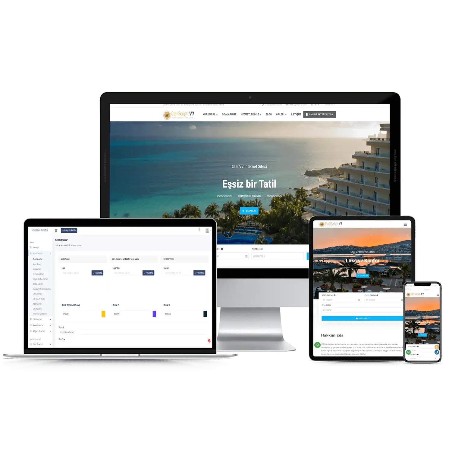 Otel Sitesi V7 Web Site Teması