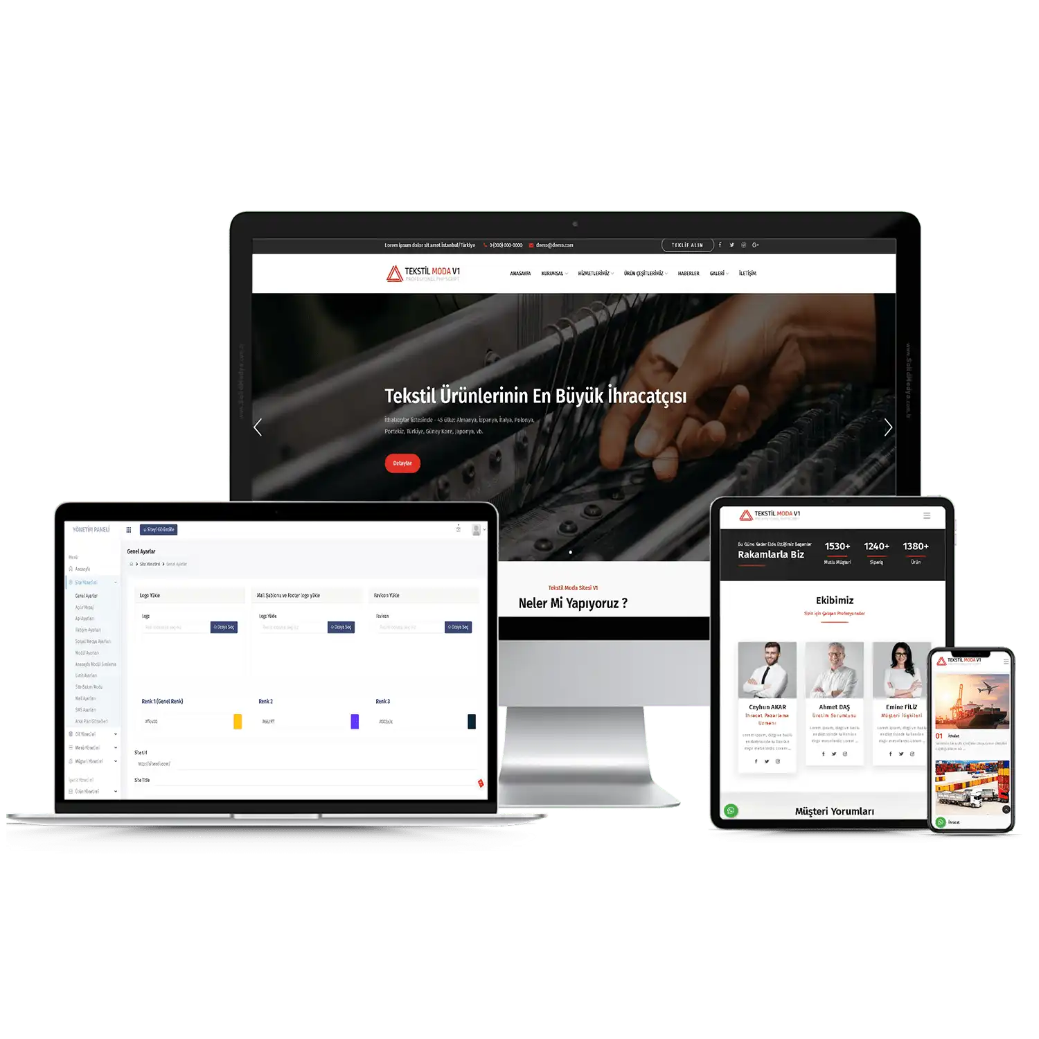 Tekstil Sitesi V1 Web Site Teması