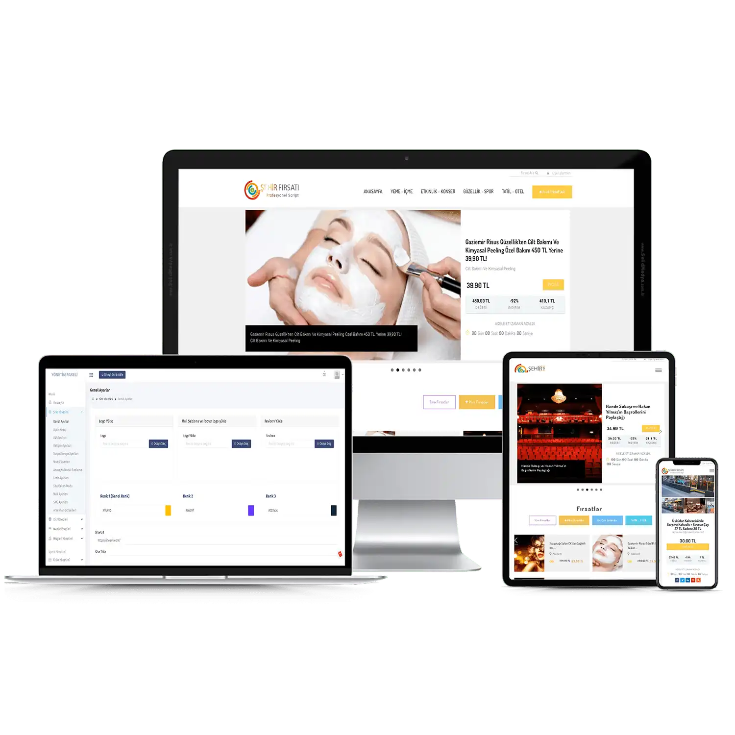 Şehir Fırsatları Sitesi V1 Web Site Teması